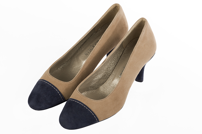 escarpins ouverts bleu marine